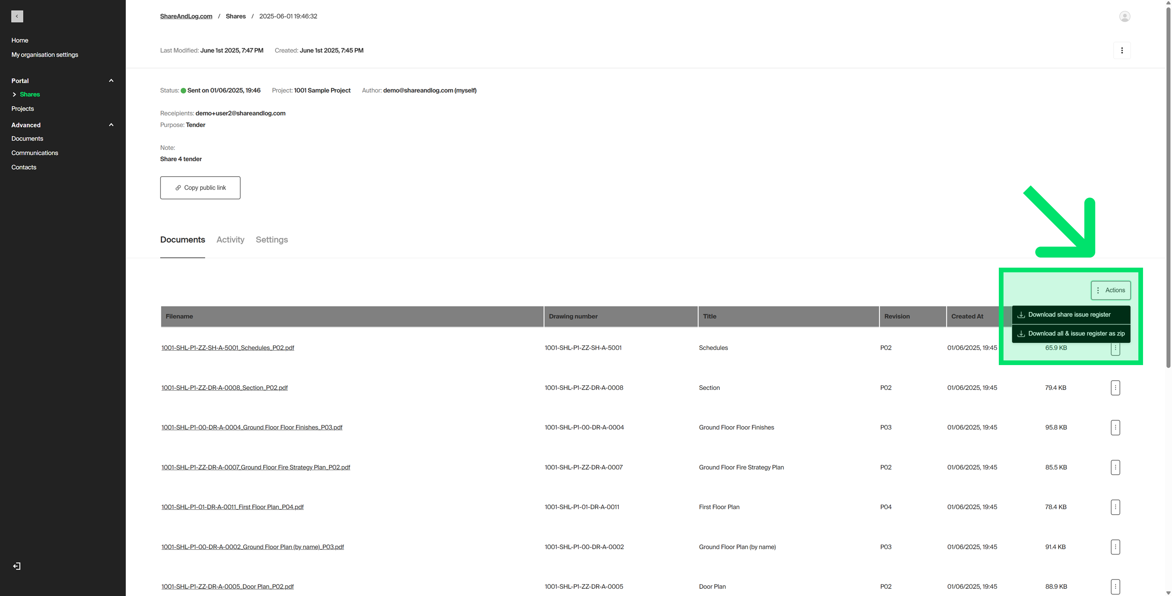 Share&Log Best Practice Diagram